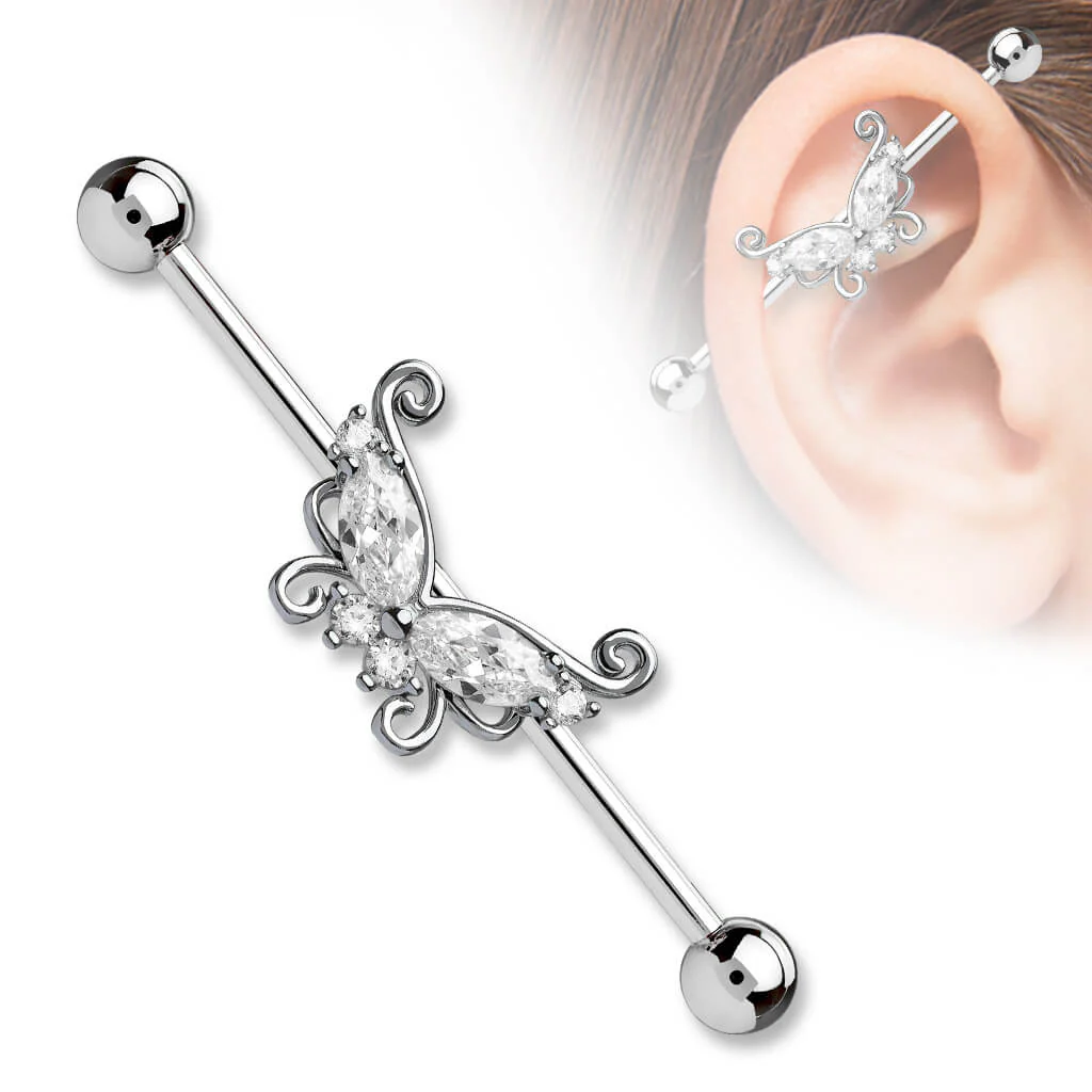 Barre industriel Papillon Zircone - Image 2