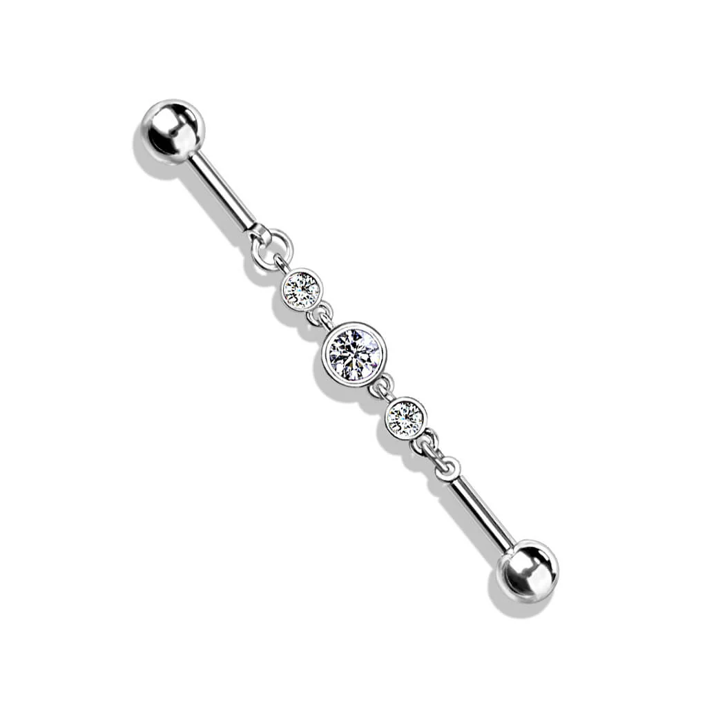 Barre industriel 3 Zircones Rondes - Image 2