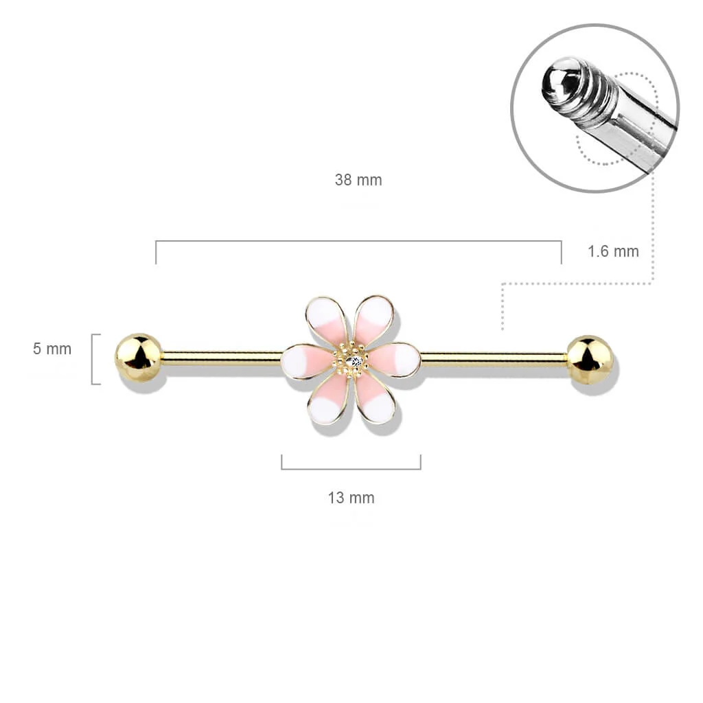 Barre industriel Fleurs Bicolore - Image 3