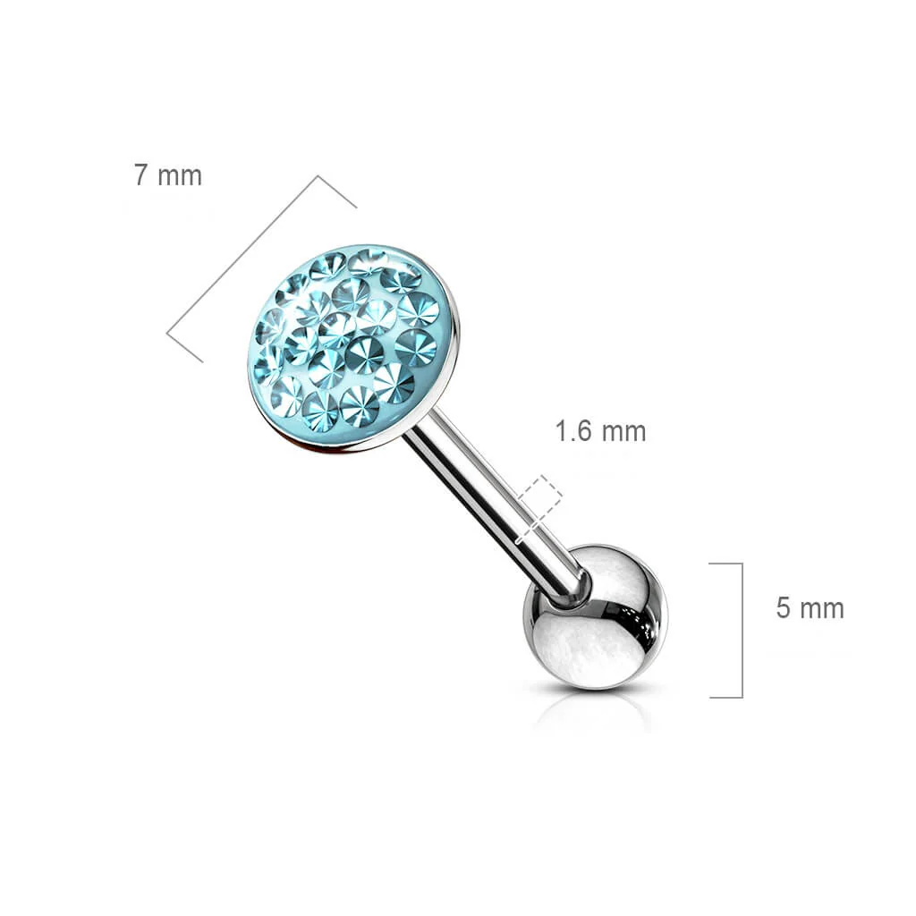 Barre Langue Zircone Ronde - Image 3