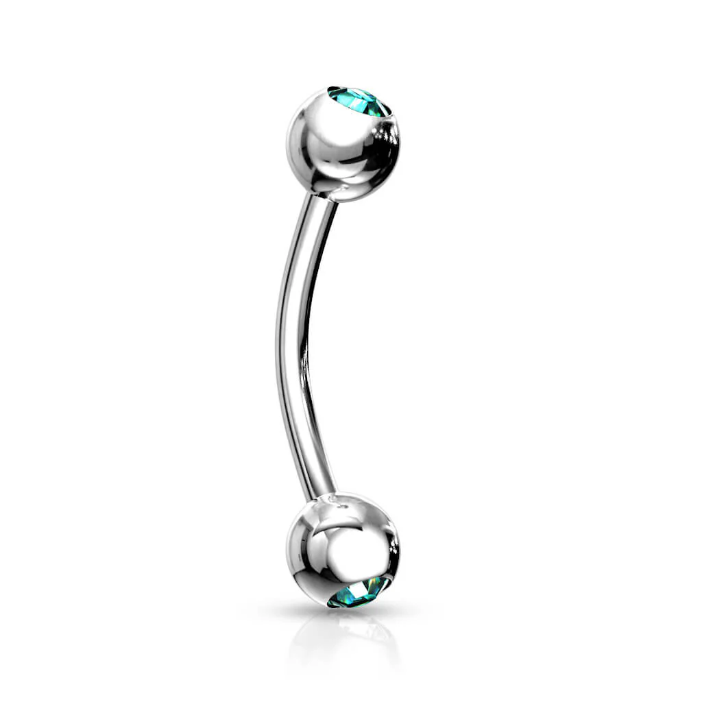 Sourcil Bille Argent Zircone - Image 12