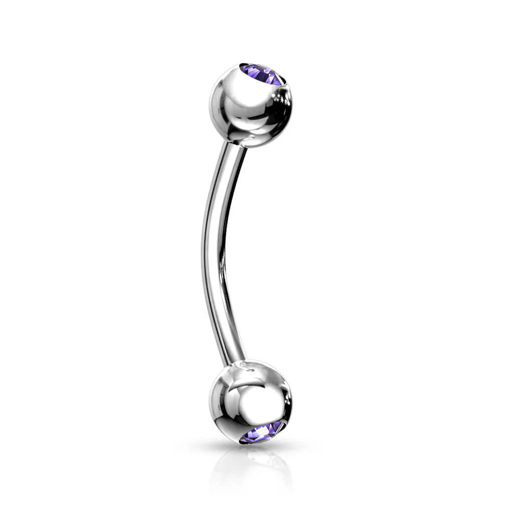 Sourcil Bille Argent Zircone - Image 14