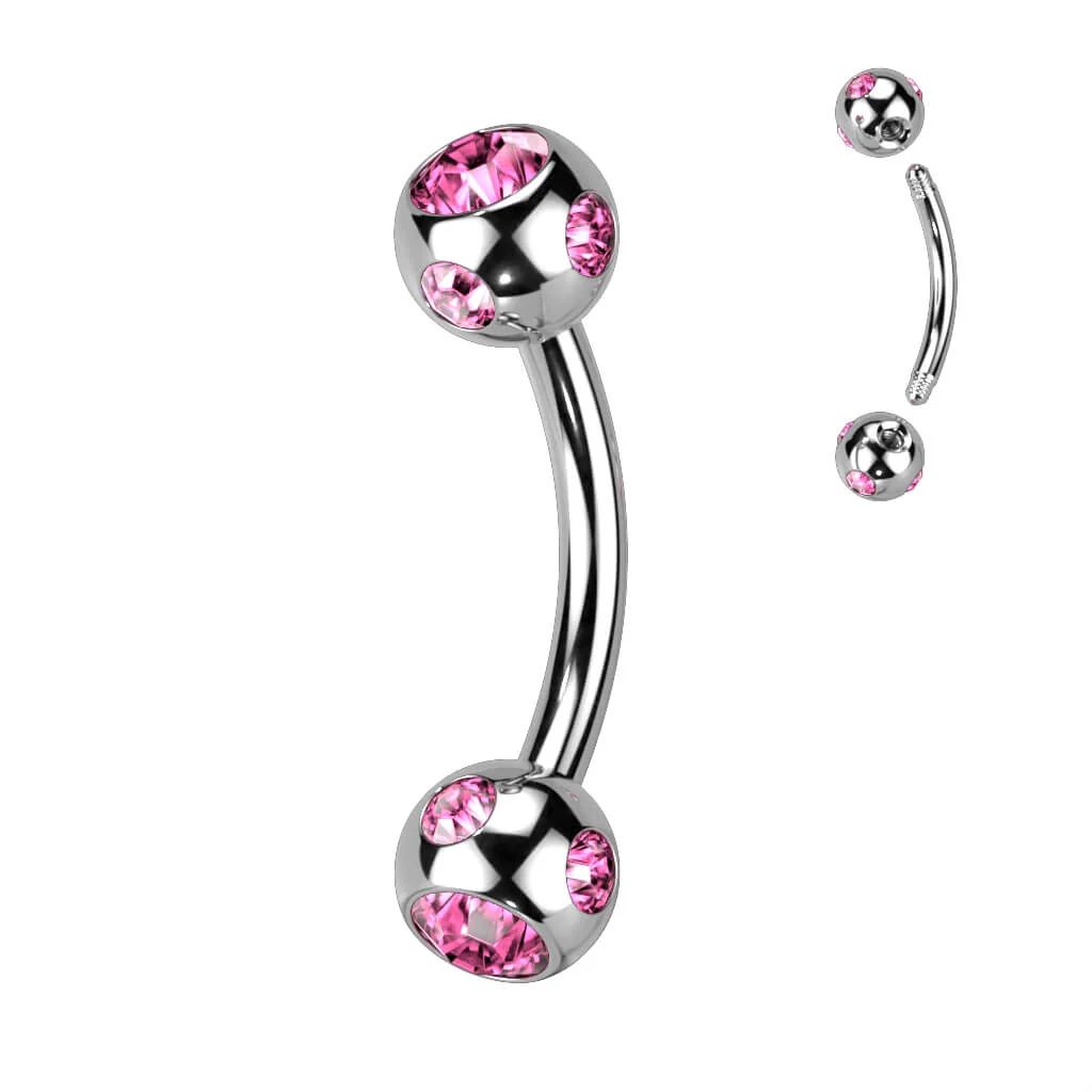 Sourcil Bille Argent Zircone - Image 10