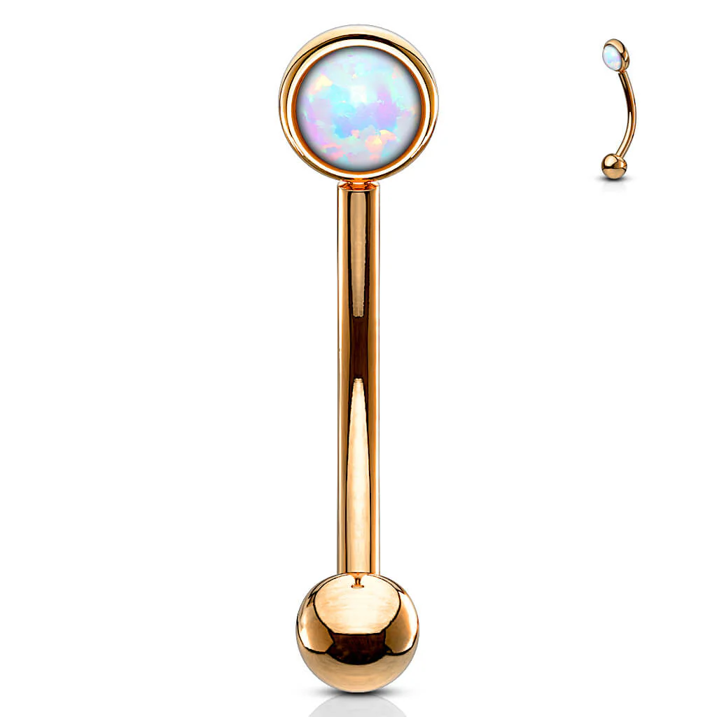 Sourcil Bille Plate Argent Opal - Image 11