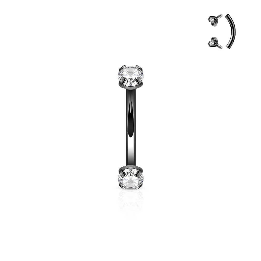 Sourcil Zircone Filetage Interne - Image 3