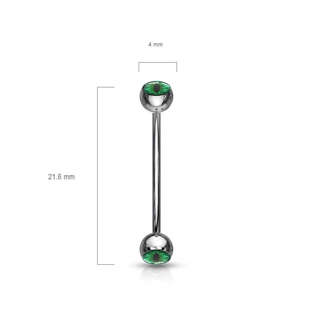 Barre Courbée Bille Oeil Argent - Image 3