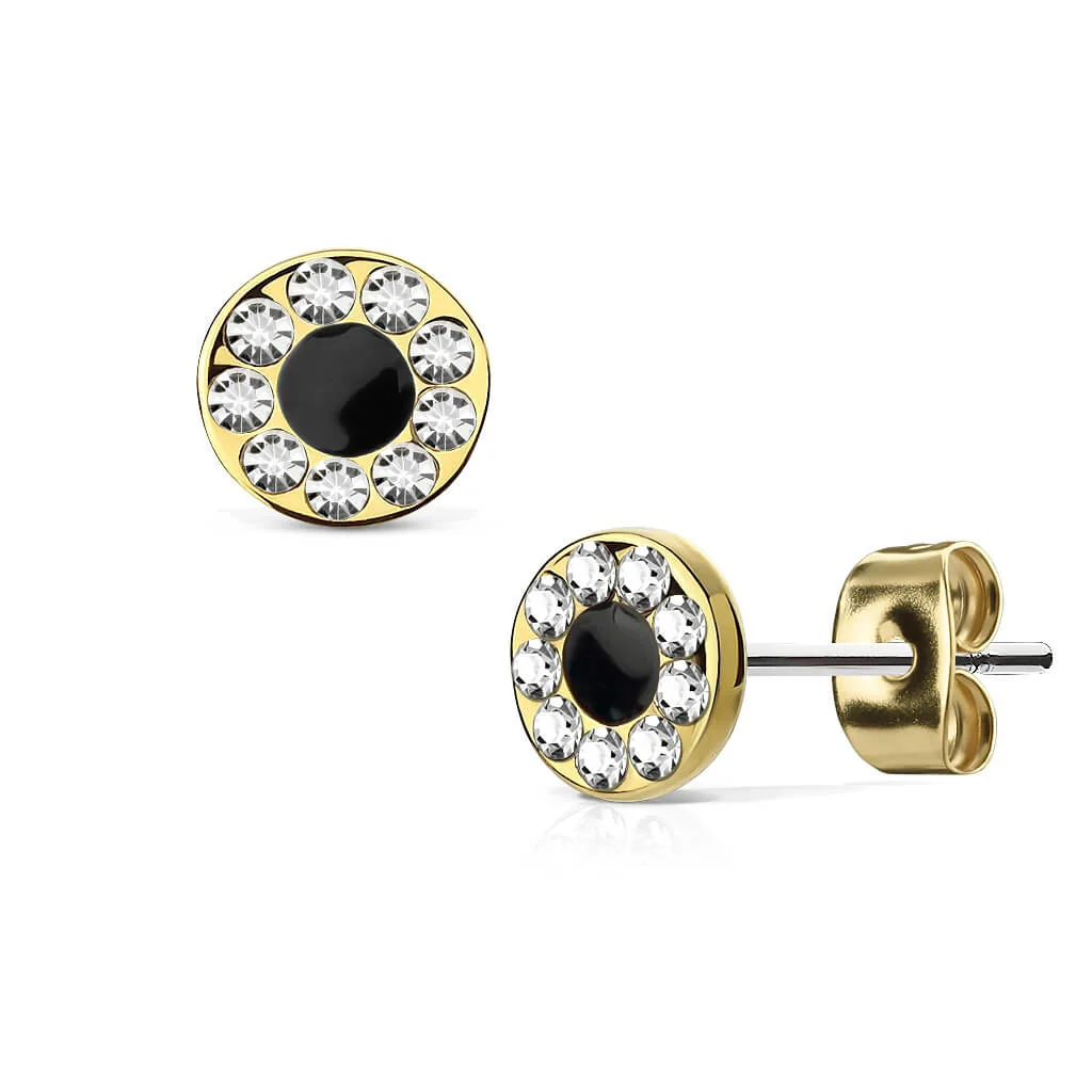 Bouton d'Oreille Zircone Ronde - Image 3