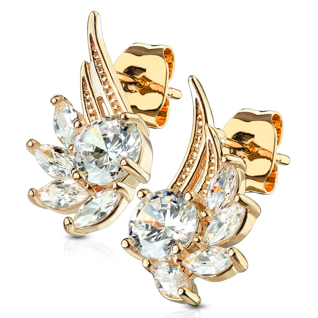Bouton d'Oreille Ailes d'Ange Zircone - Image 10