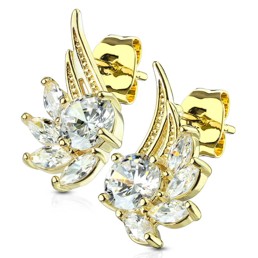 Bouton d'Oreille Ailes d'Ange Zircone - Image 8