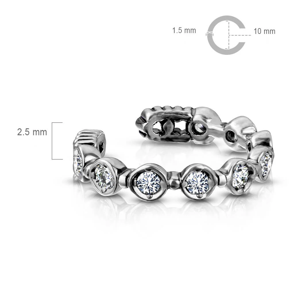 Manchette d'oreille Manchette d´Oreille 9 Zircone Pliable - Image 3