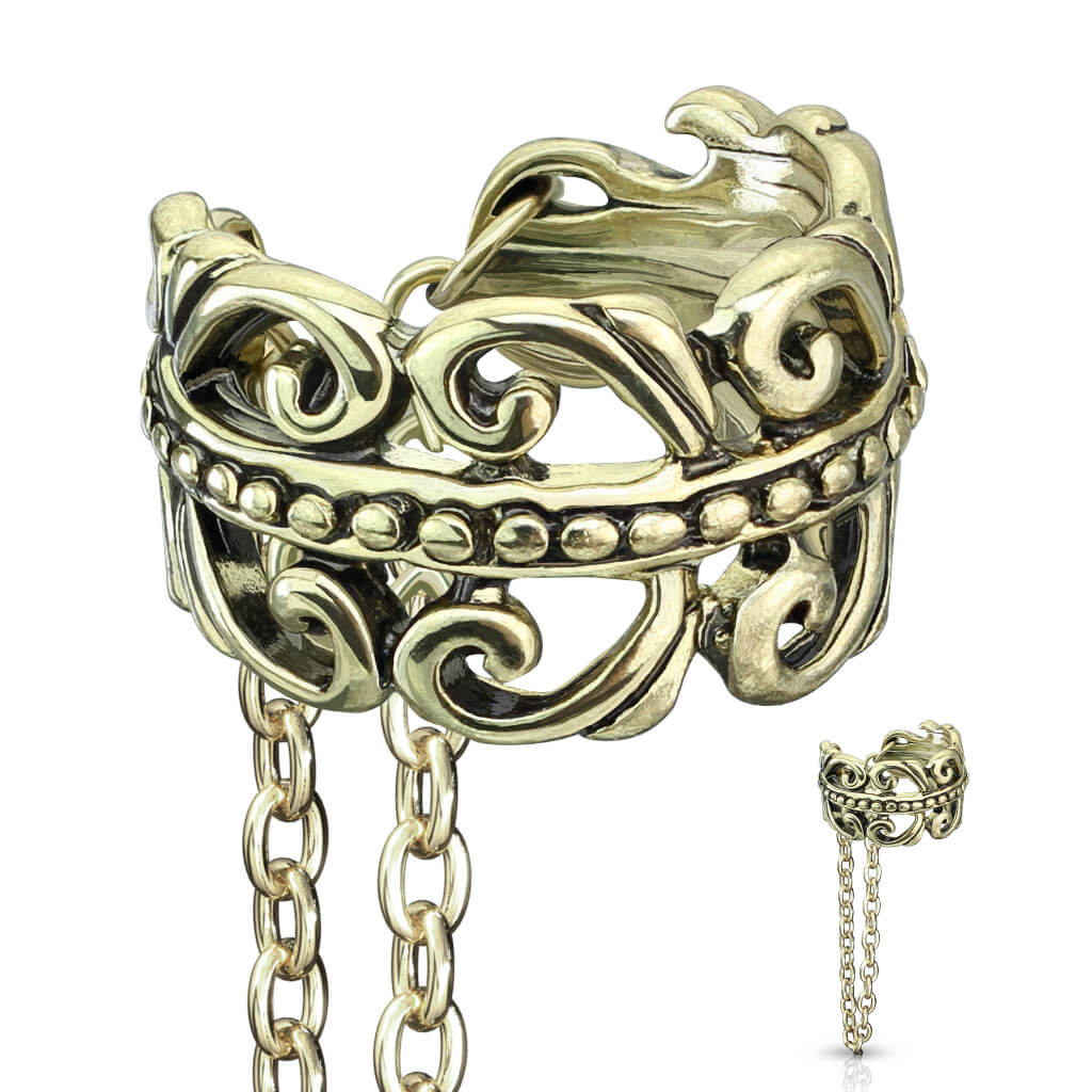 Manchette d'oreille Manchette d´Oreille Chaîne Celtique Pendentif Pliable - Image 2