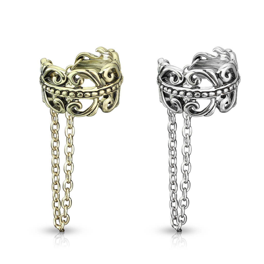 Manchette d'oreille Manchette d´Oreille Chaîne Celtique Pendentif Pliable - Image 5
