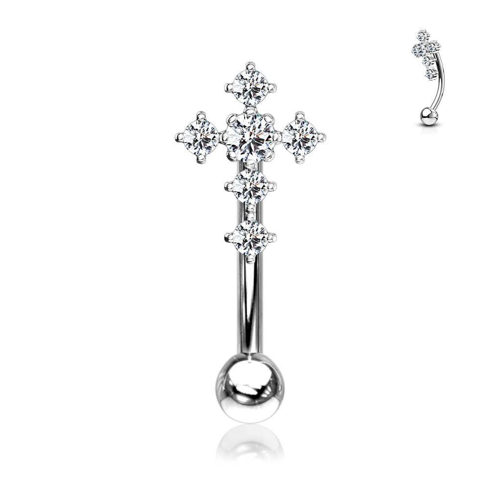 Sourcil Croix Zircone - Image 2