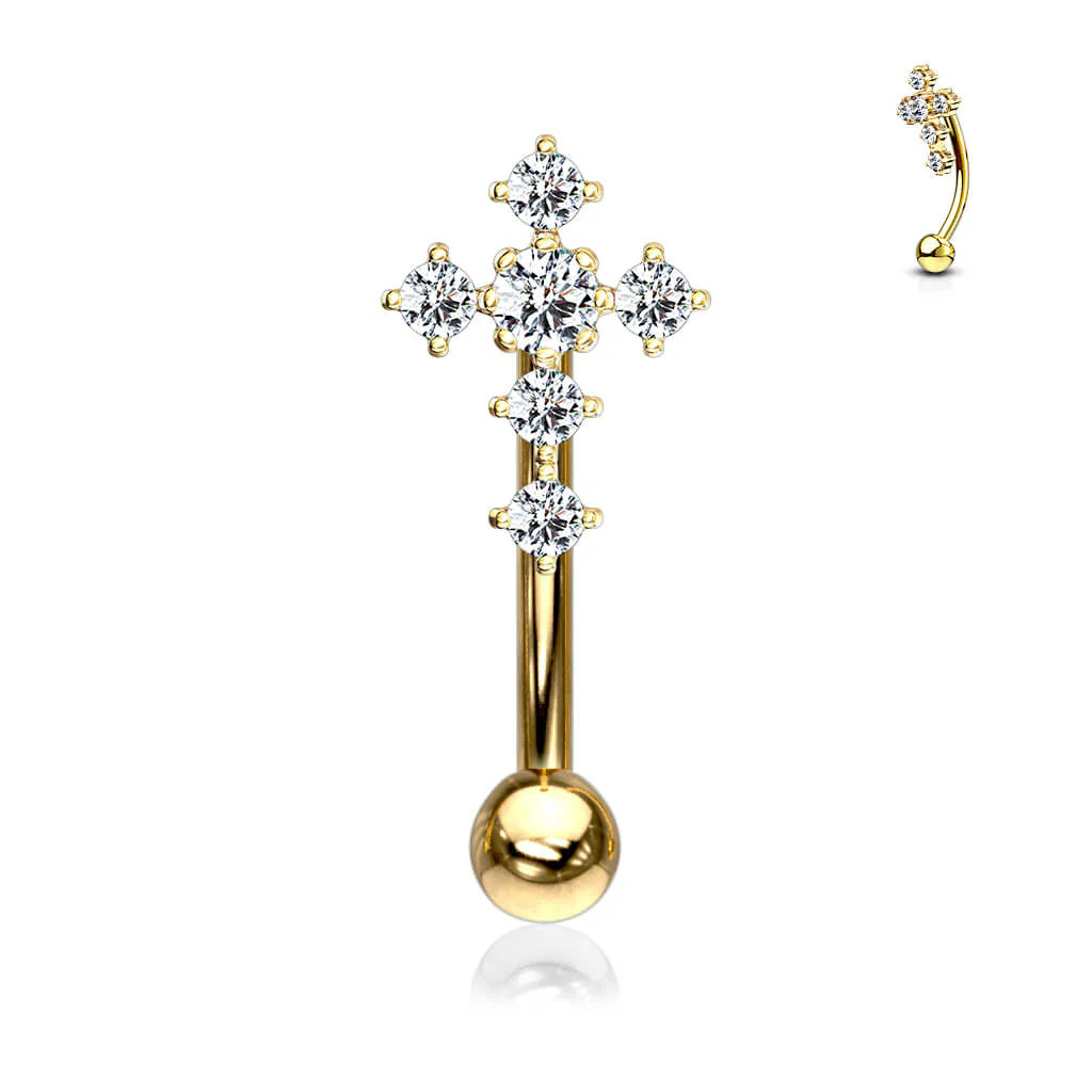 Sourcil Croix Zircone - Image 4