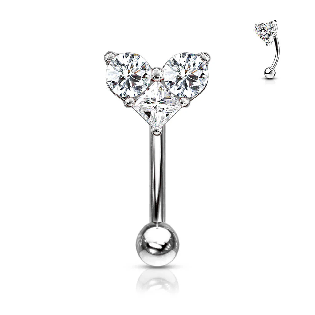 Sourcil Coeur Zircone - Image 2