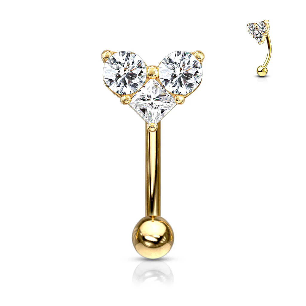 Sourcil Coeur Zircone - Image 4