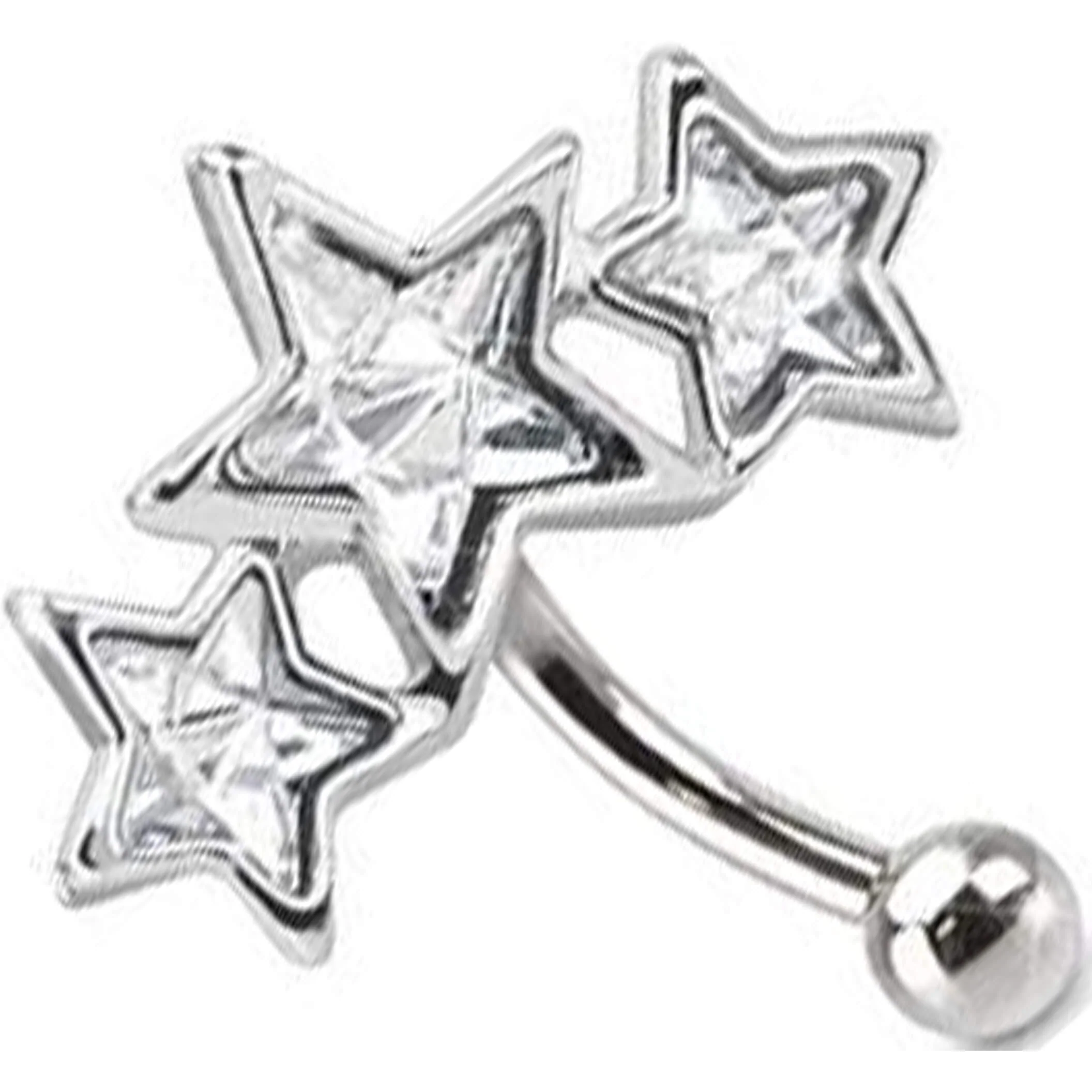 Sourcil Étoile Argent Zircon