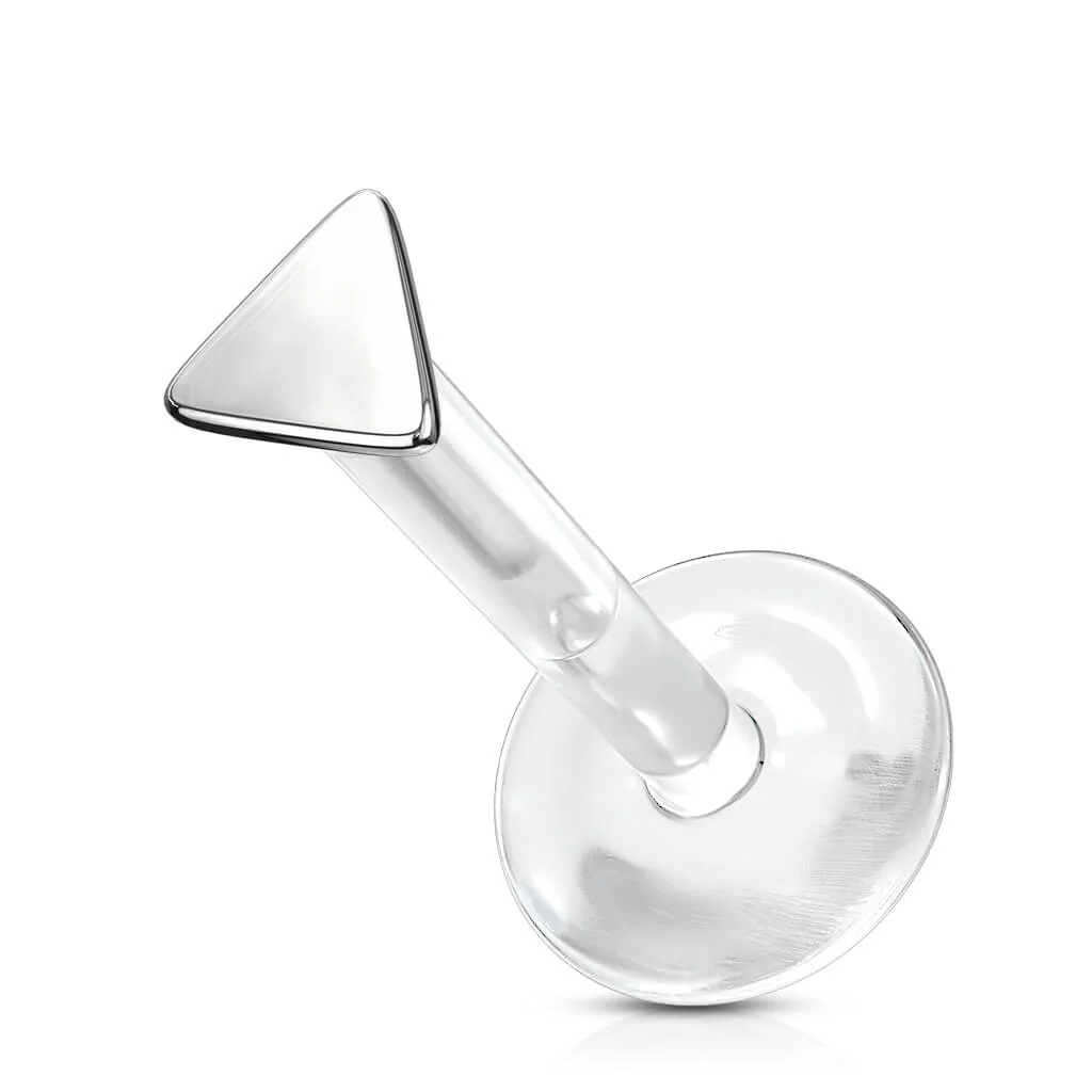 Or 14kt Labret Triangle Plat - Image 2