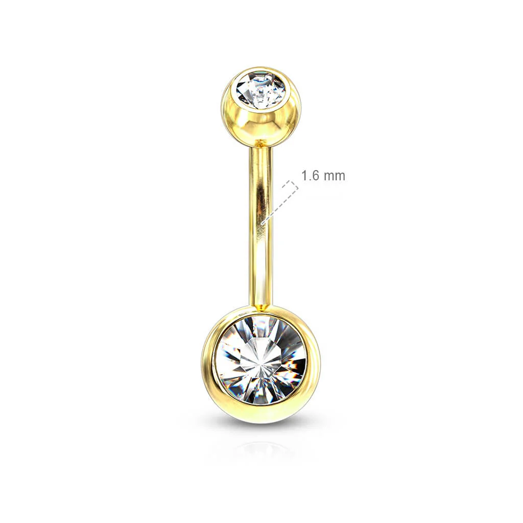 Piercing Nombril Bille Zircone - Image 2
