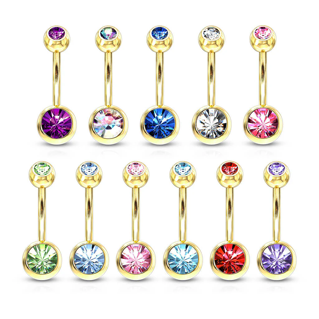 Piercing Nombril Bille Zircone - Image 3