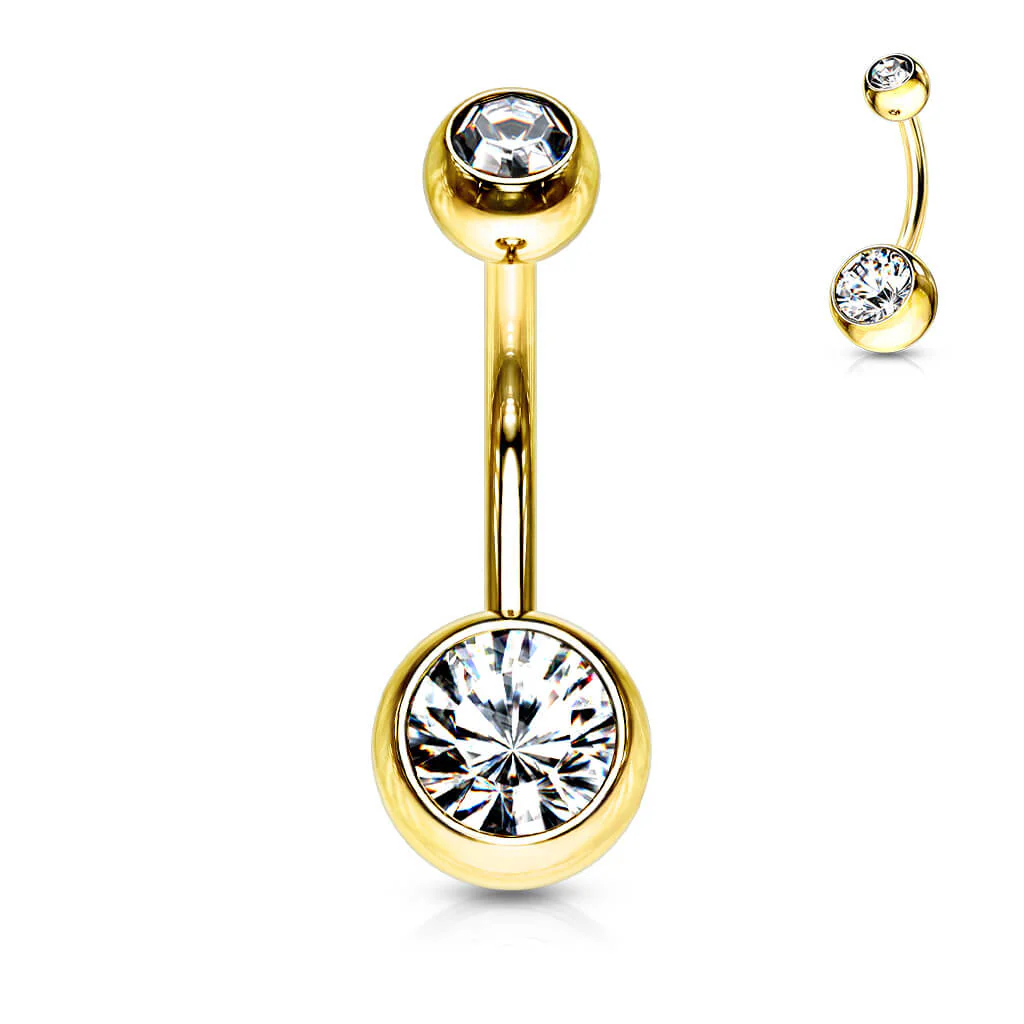 Piercing Nombril Bille Zircone - Image 4