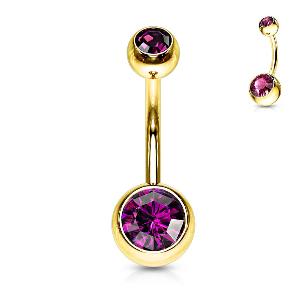 Piercing Nombril Bille Zircone - Image 5
