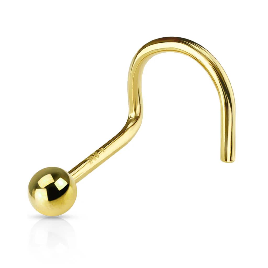 Or 14kt Nez  Vis Bille - Image 3