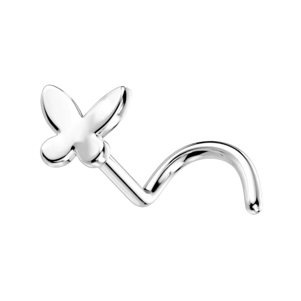 Or 14kt Nez Vis Papillon - Image 2
