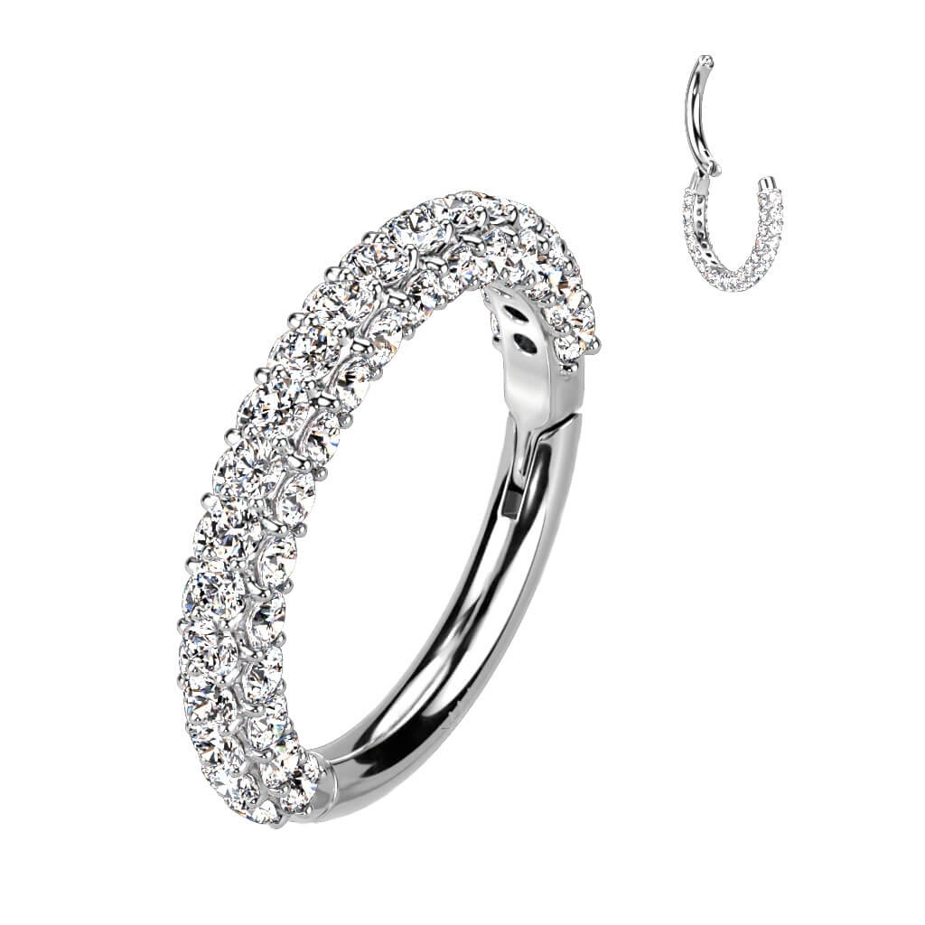 Or 14kt Anneau Zircone Cliqueur - Image 2