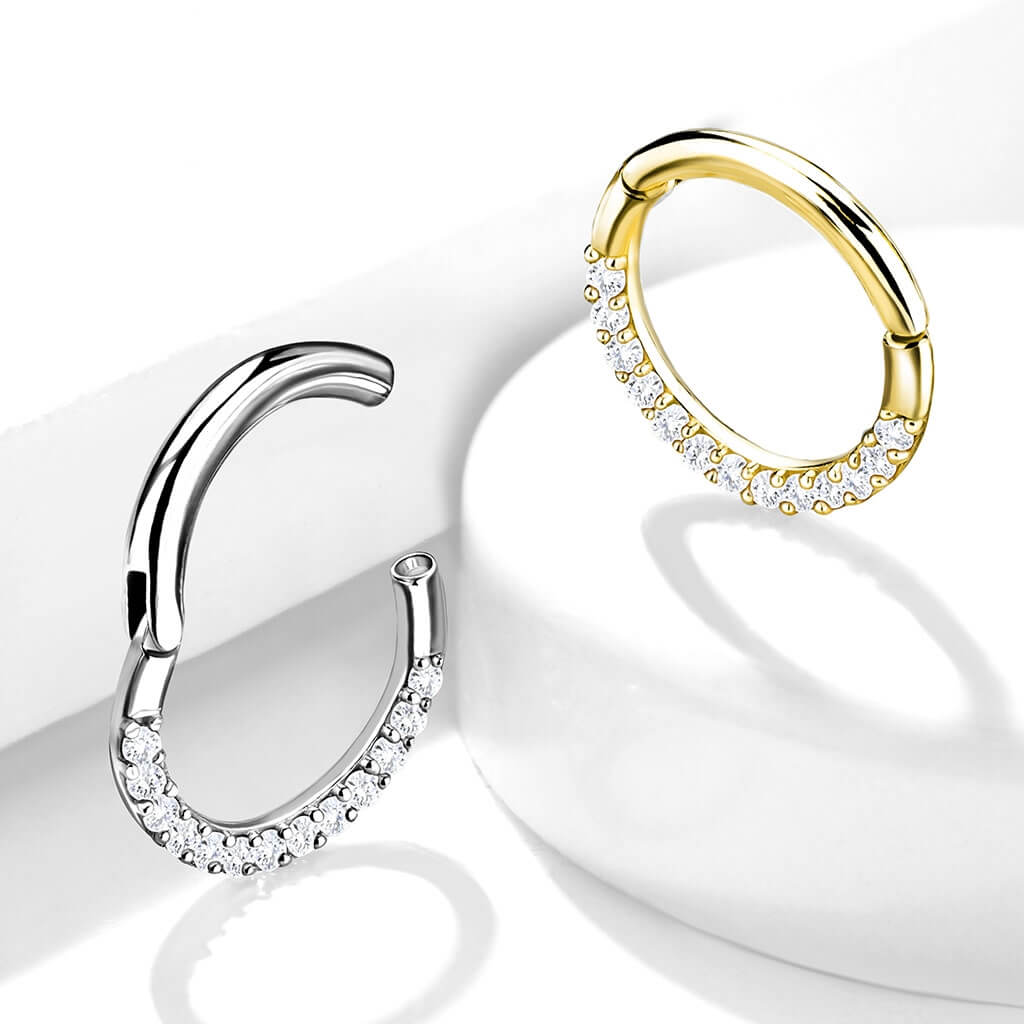 Or 14kt Anneau Zircone Cliqueur - Image 6