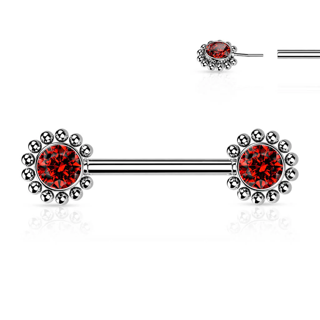 Téton Fleur Zircone Enfoncer - Image 11