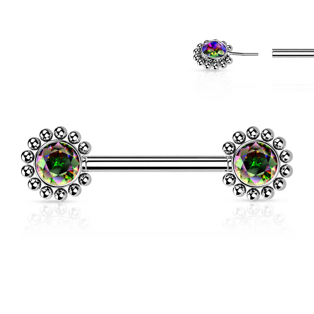 Téton Fleur Zircone Enfoncer - Image 13