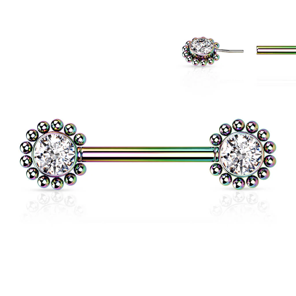 Téton Fleur Zircone Enfoncer - Image 14