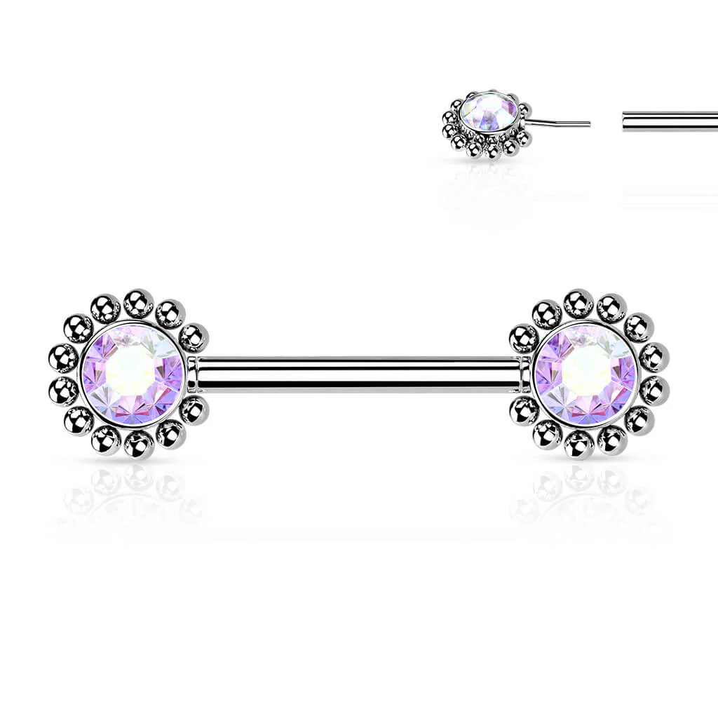 Téton Fleur Zircone Enfoncer - Image 4