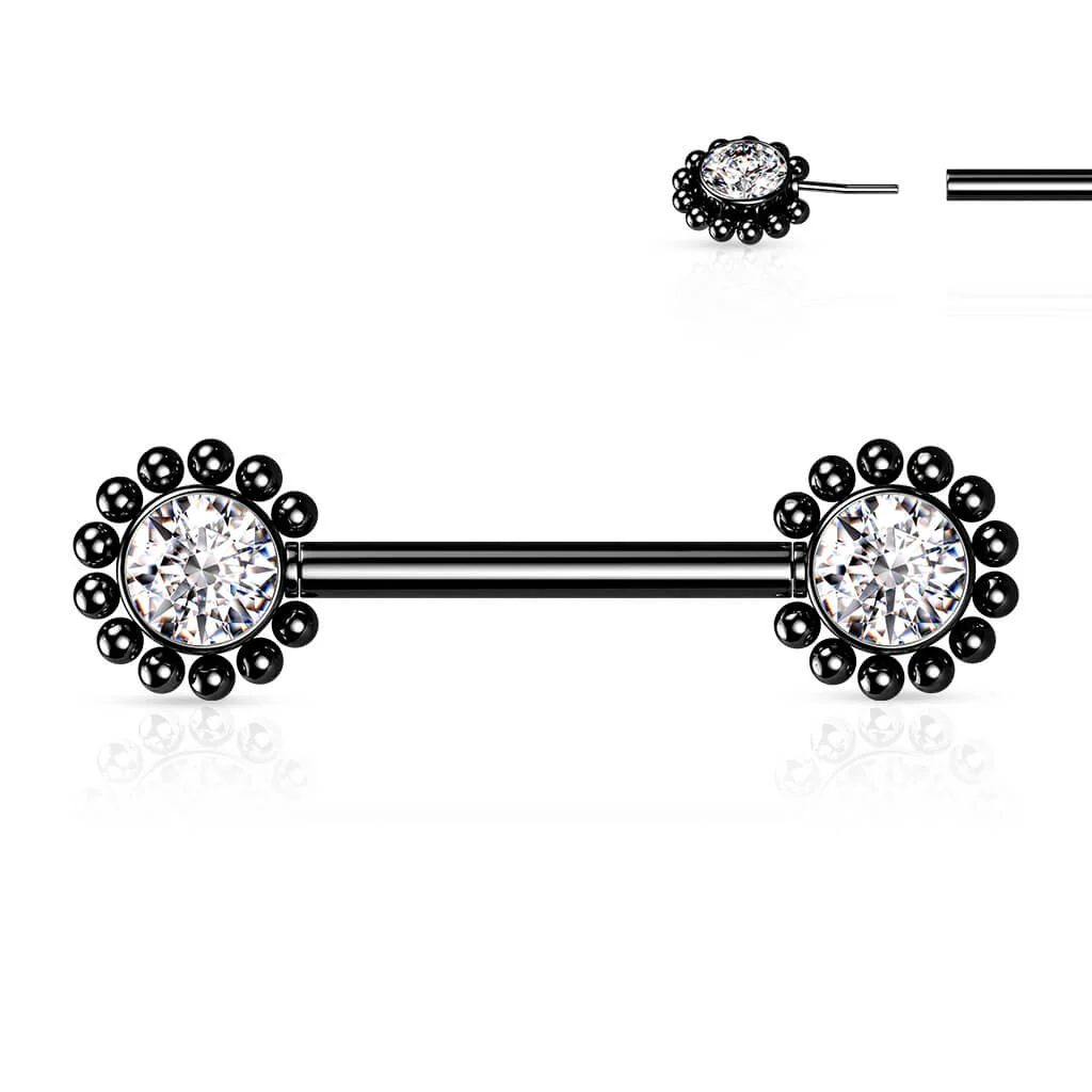 Téton Fleur Zircone Enfoncer - Image 8