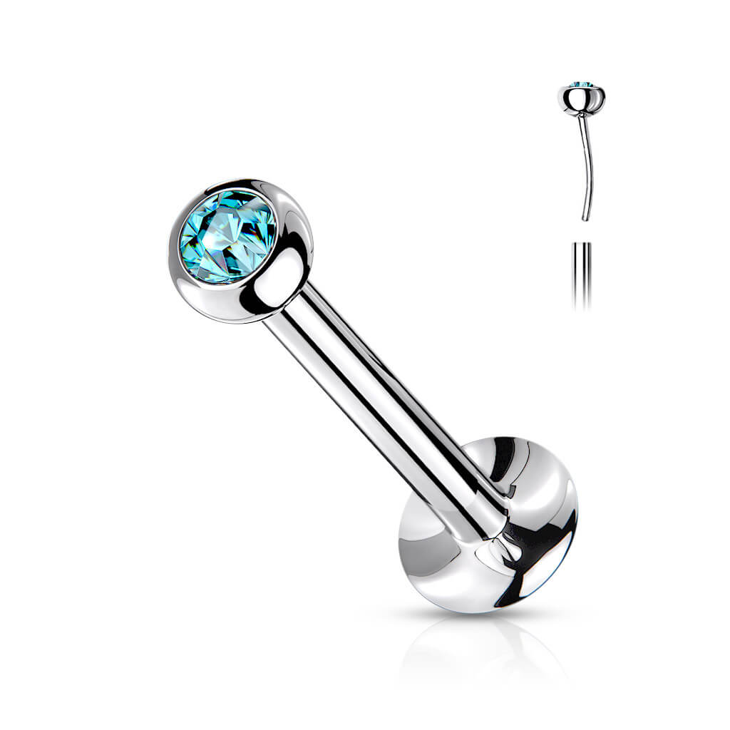 Labret Bille Zircone Argent Enfoncer - Image 8
