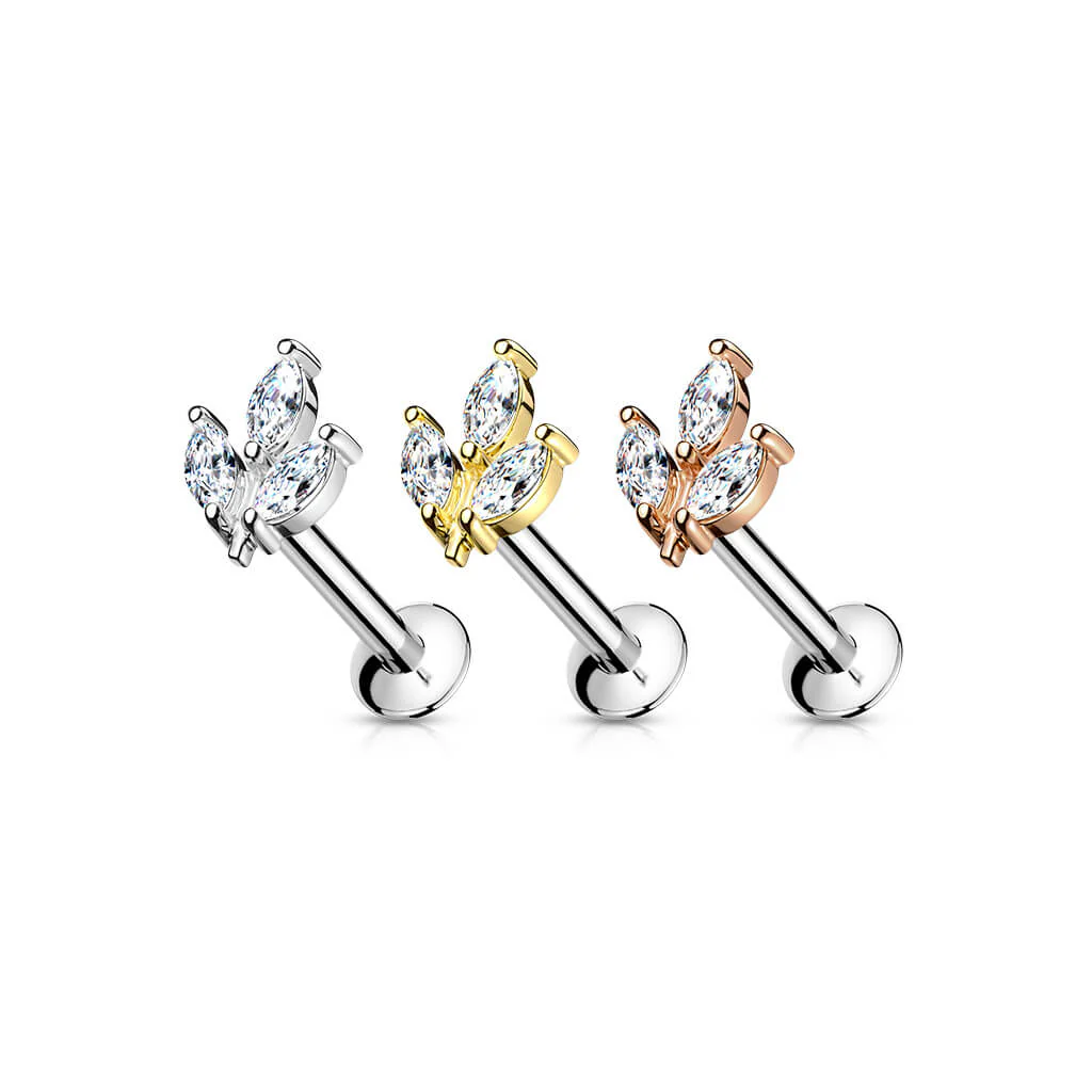 Labret Marquise Zircone Enfoncer - Image 3