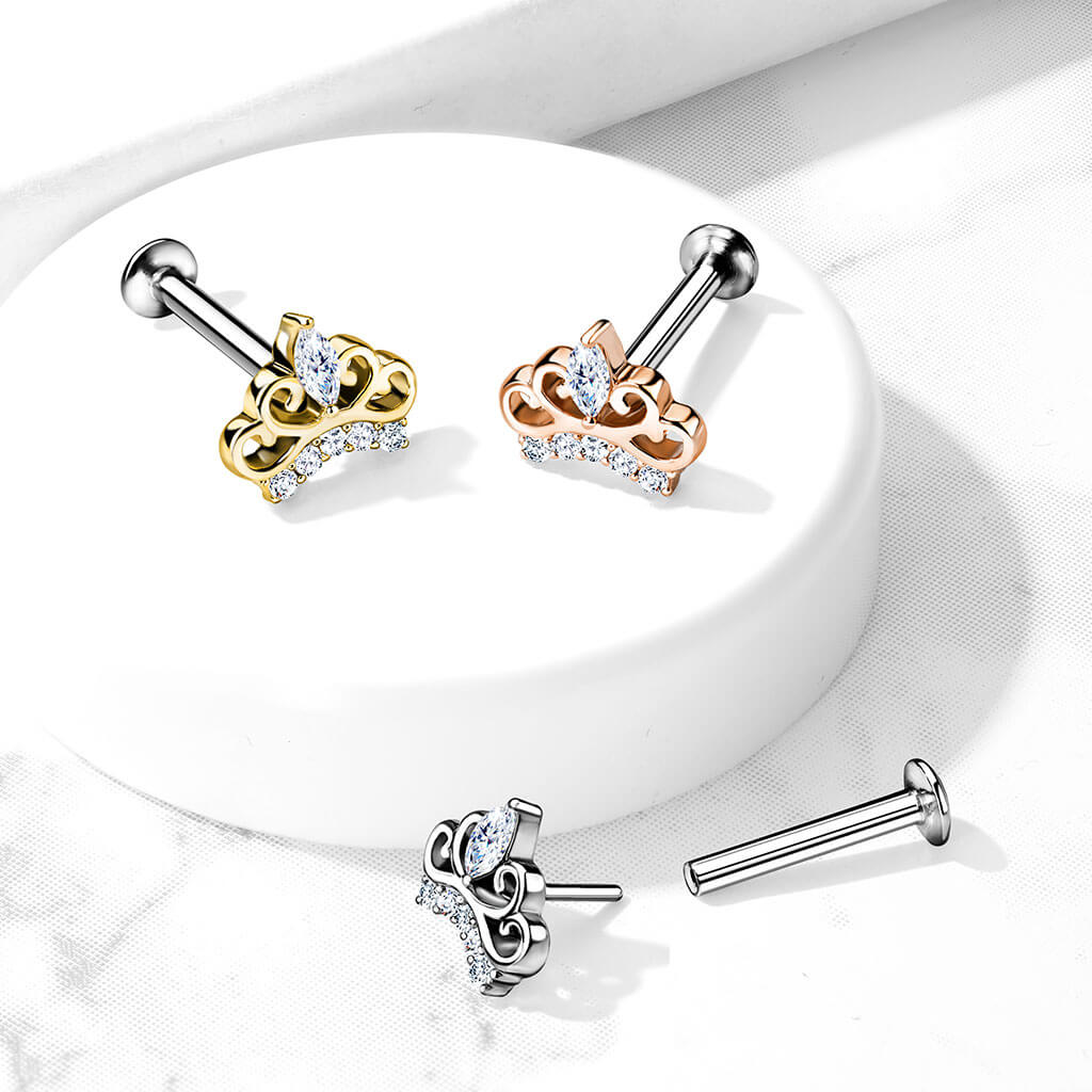 Labret Couronne Zircone Enfoncer - Image 8