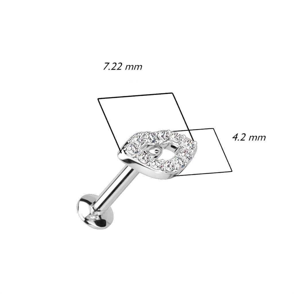 Labret Lèvre Zircone Enfoncer - Image 3