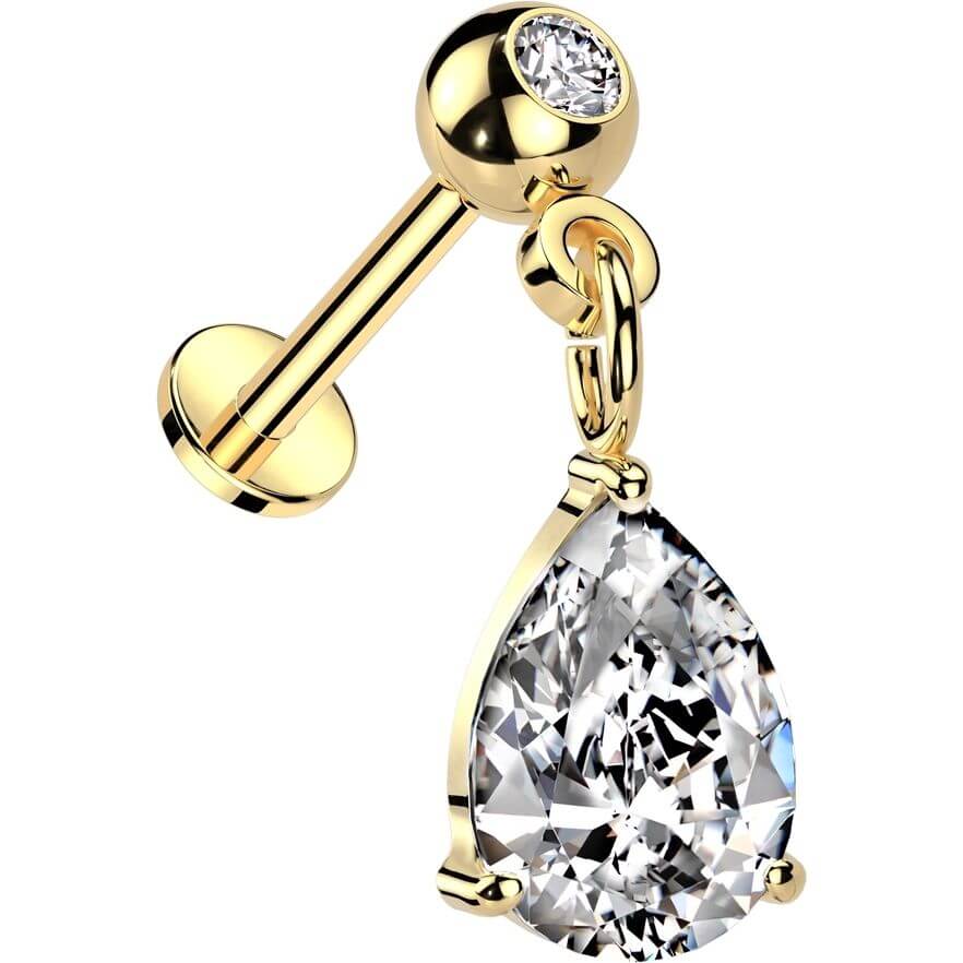 Labret pendentif zircone Enfoncer - Image 4
