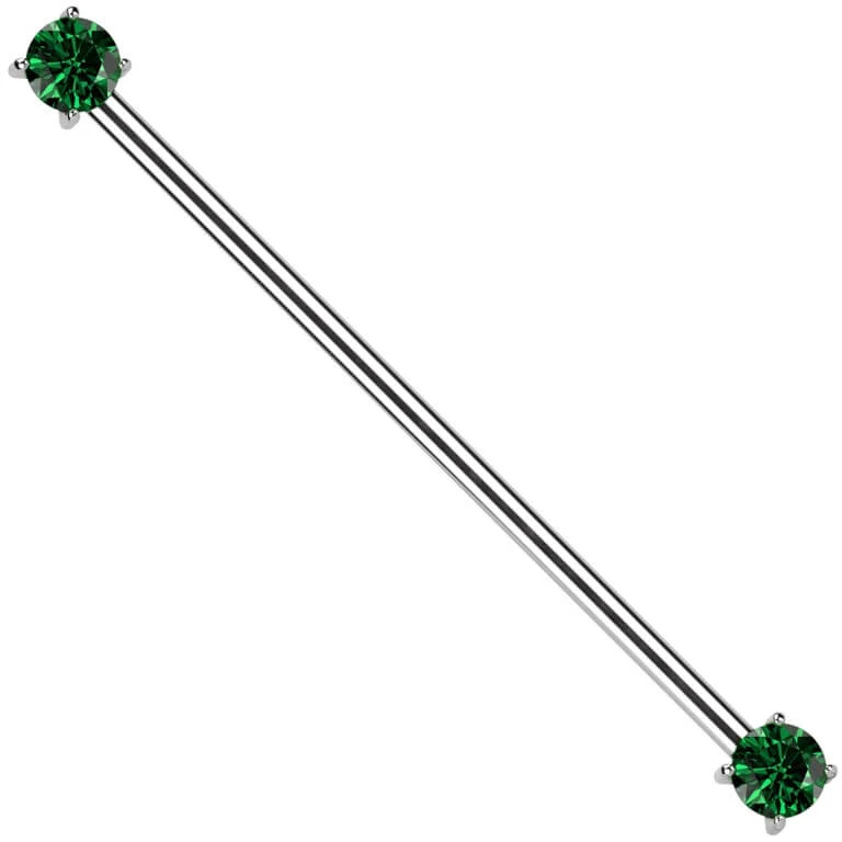Titane Barre industriel Zircone Serti Griffe Enfoncer - Image 6