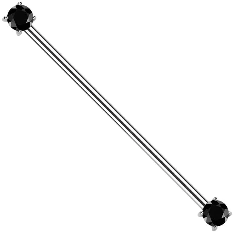 Titane Barre industriel Zircone Serti Griffe Enfoncer - Image 8