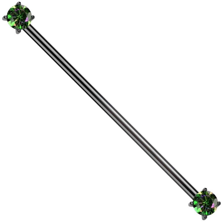 Titane Barre industriel Zircone Serti Griffe Enfoncer - Image 9