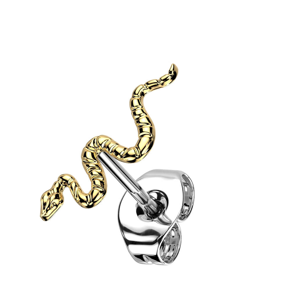 Titane Bouton d'Oreille Serpent - Image 2