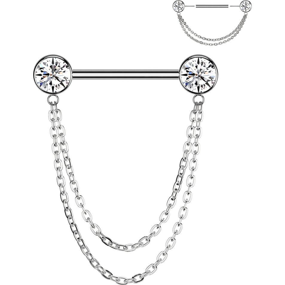 Titane Téton boule zircone pendentif Enfoncer - Image 3