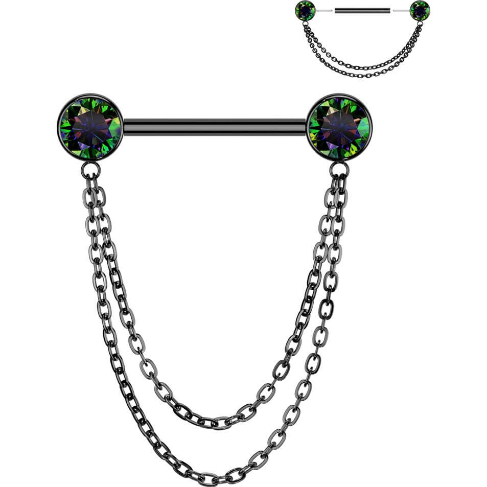 Titane Téton boule zircone pendentif Enfoncer - Image 4