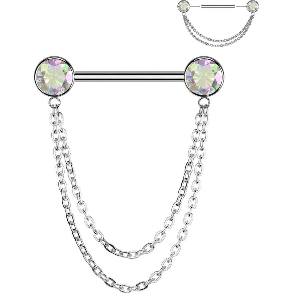 Titane Téton boule zircone pendentif Enfoncer - Image 8