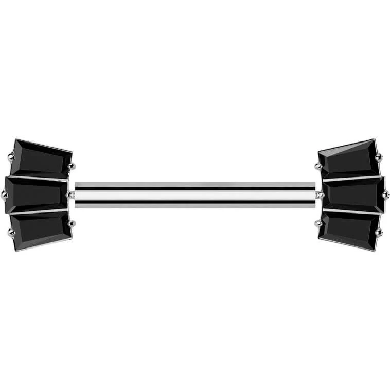 Titane Téton Éventail Baguette Zircone Enfoncer - Image 6