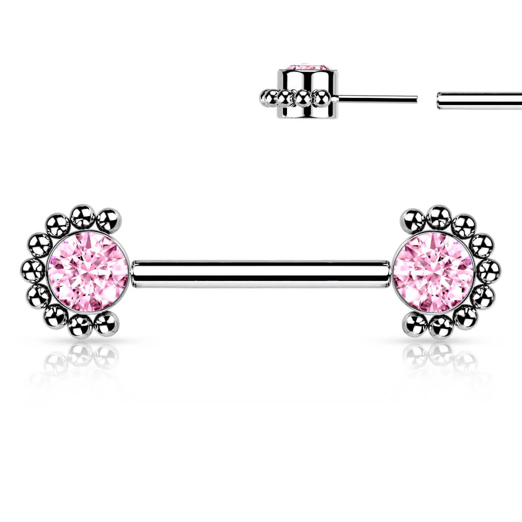 Titane Téton Zircone Opale Argent Enfoncer - Image 10