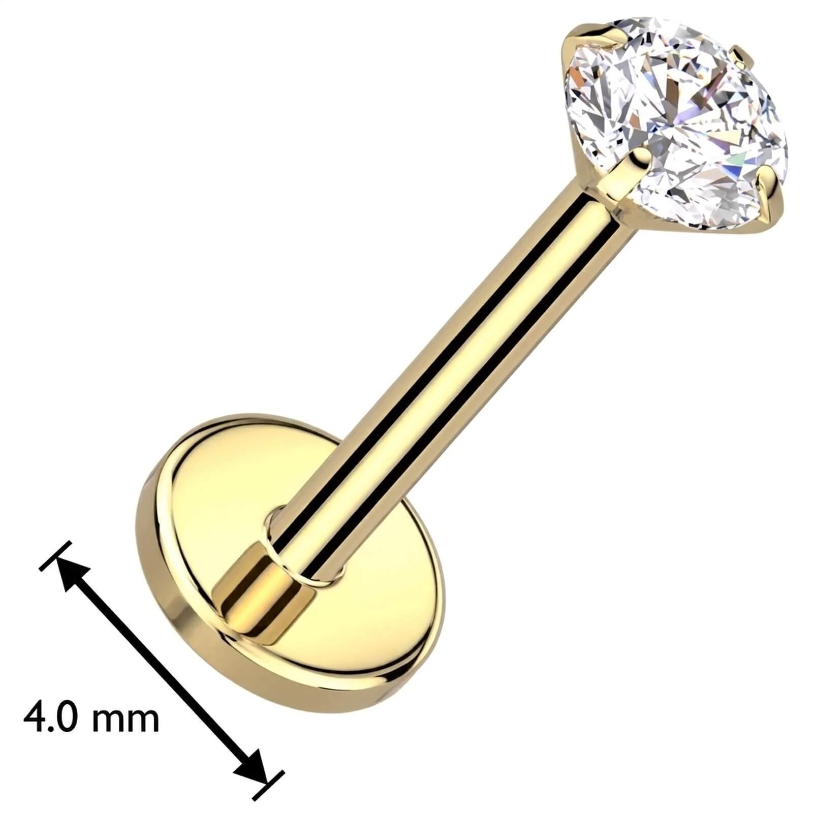 Titane Labret zircone Enfoncer - Image 2